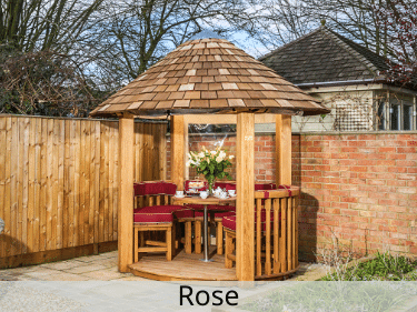 Rose Luxury Wooden Gazebo